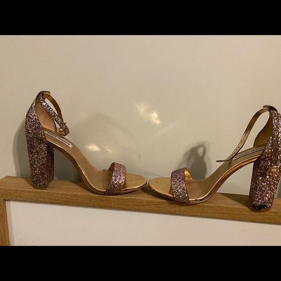steve madden pink glitter heels